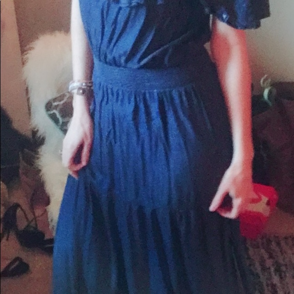INC Concepts Off-The Shoulder Denim Maxi Dress 😍 - Picture 2 of 6